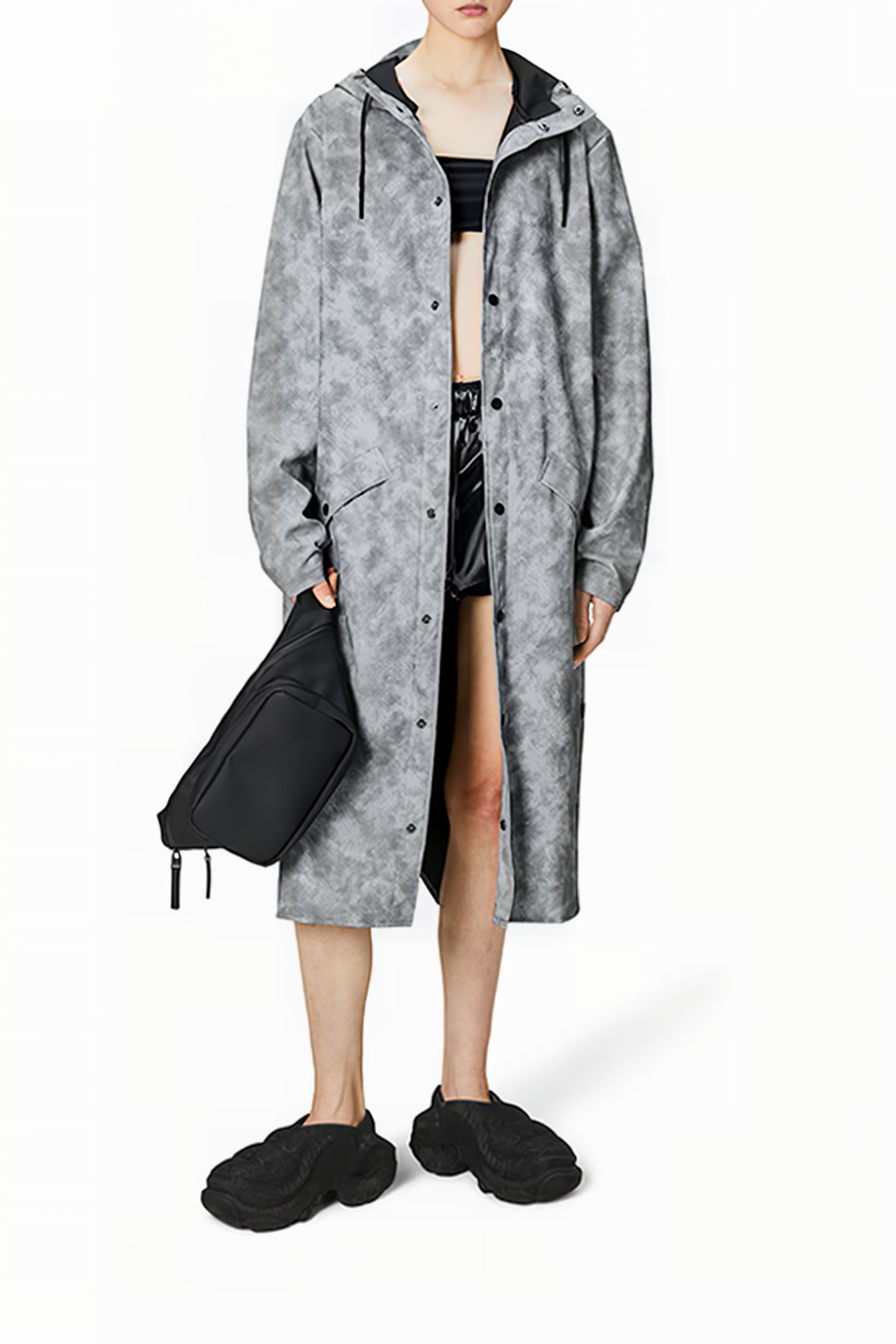 LONGER JACKET W3 DISTRESSED GREY UNISEX 7