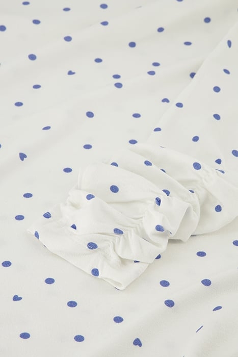 JADE TOP CREAM WHITE / BLUE 5