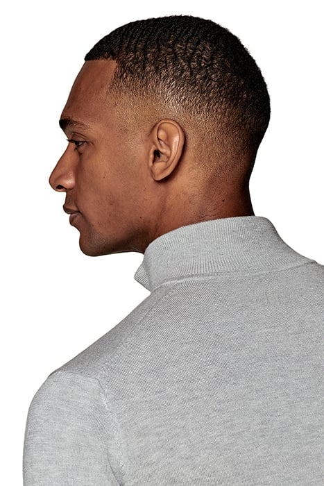 LIGHT GREY HALF ZIP 5