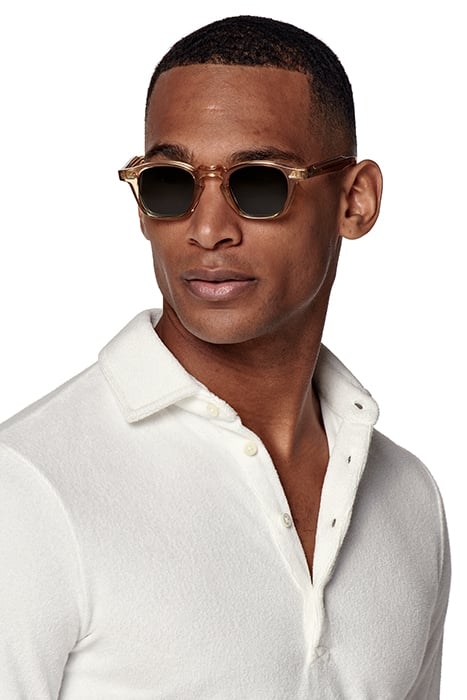 WHITE LONG SLEEVE TERRY POLO 6