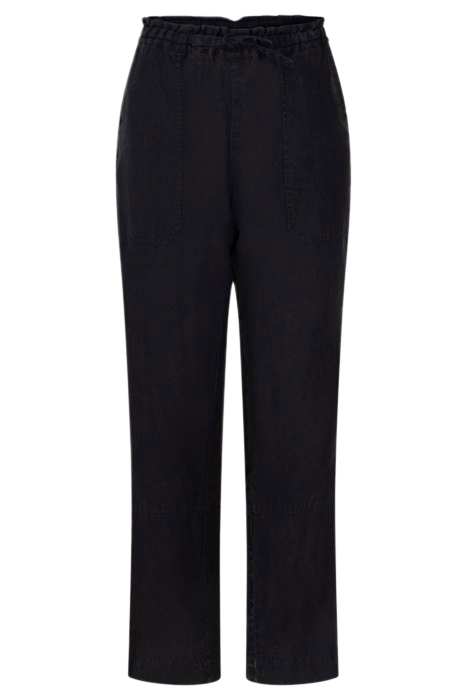 TROUSER WOVEN LONG ALMOST BLACK 3