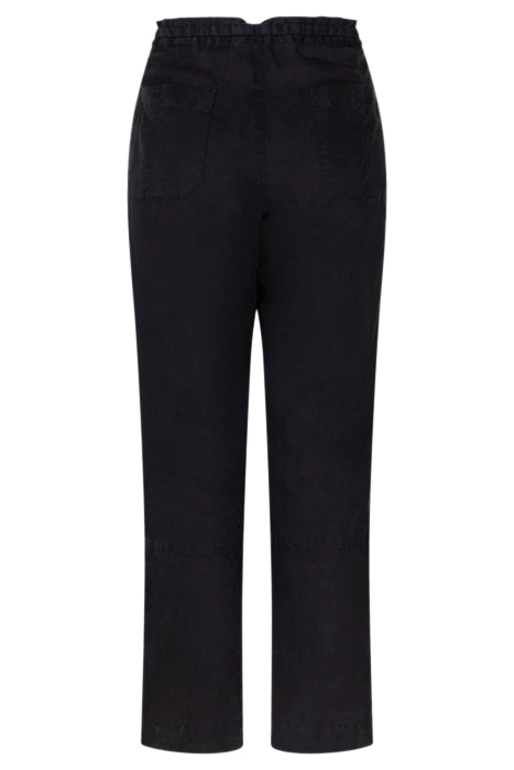 TROUSER WOVEN LONG ALMOST BLACK 4