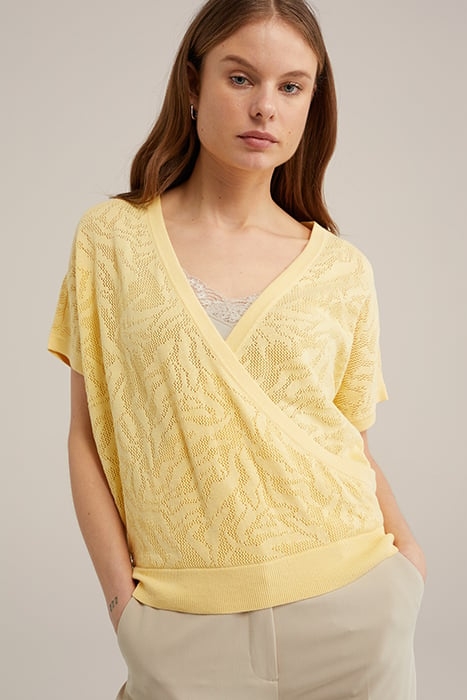 KNITTED PULLOVER LIGHT YELLOW 5