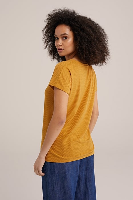 T-SHIRT OCHRE YELLOW 2