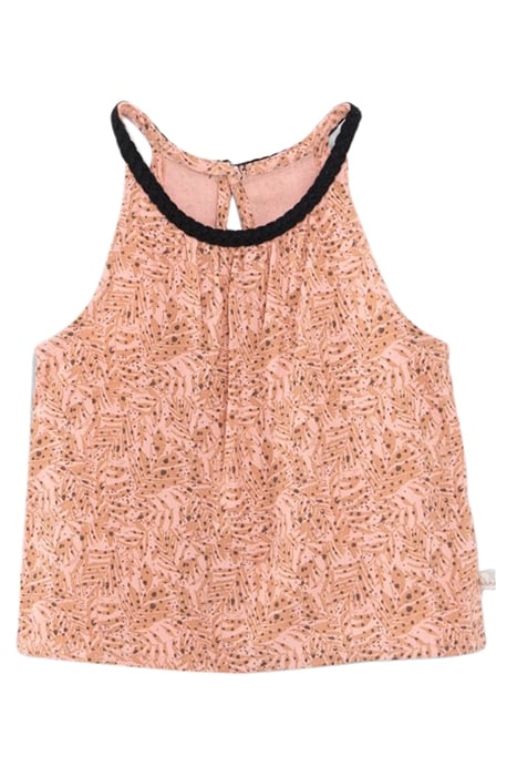 BABY GIRLS’ 2-IN-1 PEACH PRINT TOP AND ECRU VEST TOP 2