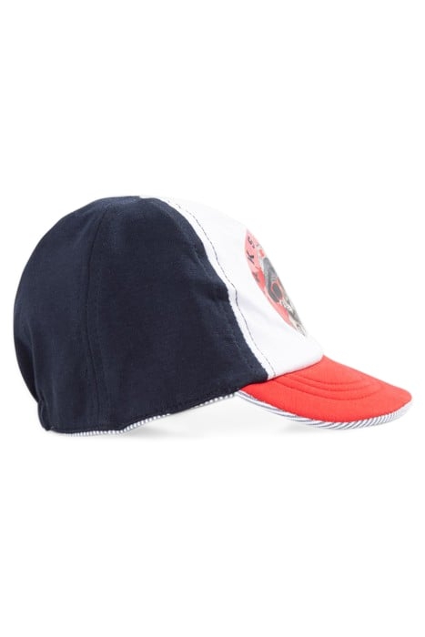 BABY BOYS’ 3-COLOUR, STRIPED REVERSIBLE CAP 1