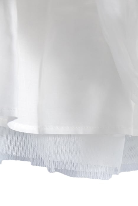 GIRLS’ OFF-WHITE SKIRT WITH RUFFLED TULLE 5