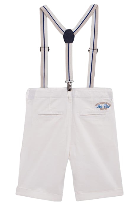 BOYS' ECRU BERMUDA SHORTS WITH REMOVABLE STRAPS 2