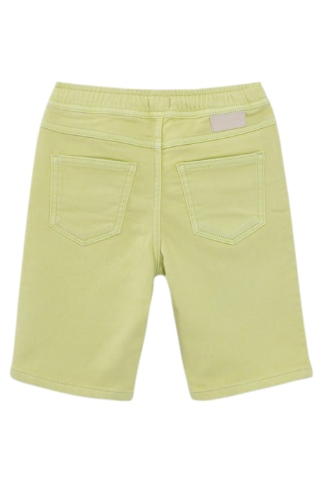 BOYS' LIME GREEN BERMUDA SHORTS WITH ELASTICATED WAIST 2