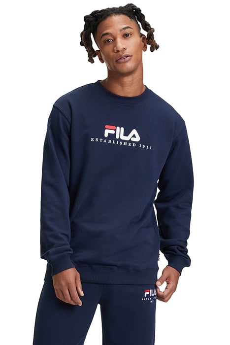 BOLLWILLER CREW SWEAT BLACK IRIS 1