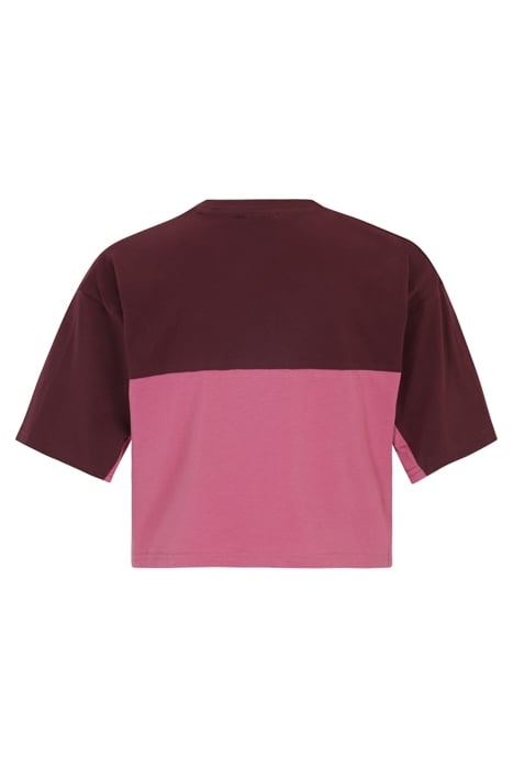 LOOBU BLOCKED TEE WINETASTING-RED VIOLET 5