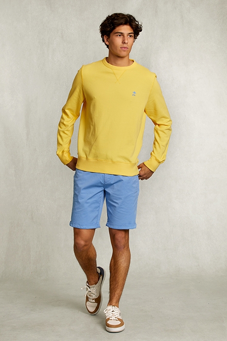 SLIM FIT CREW NECK SWEATER BUTTERFLY YELLOW 3