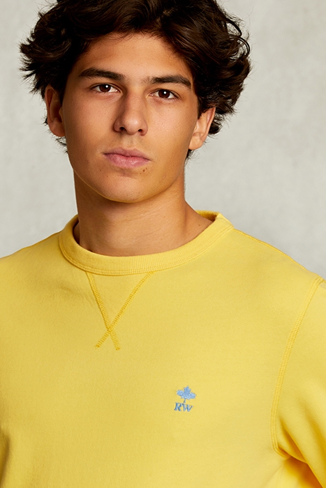 SLIM FIT CREW NECK SWEATER BUTTERFLY YELLOW 4