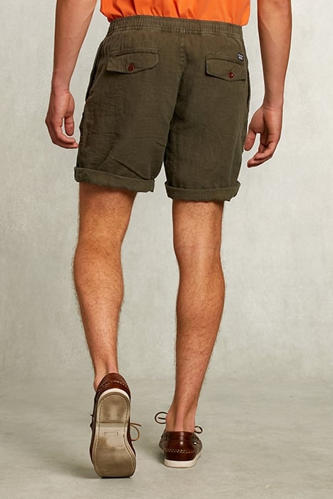 KHAKI LINEN SHORT 2
