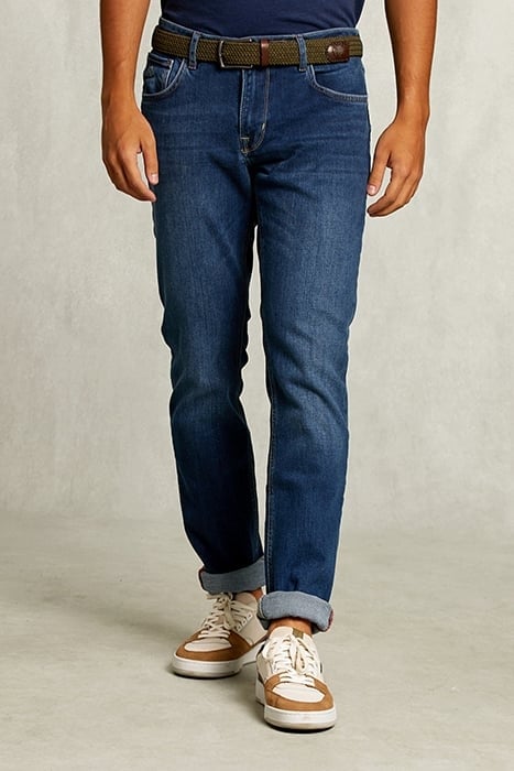 SLIM FIT 5-POCKET JEANS STONE DENIM 1