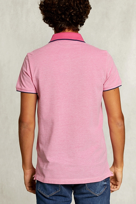 CUSTOM FIT COTTON POLO AMARANTH PINK 2