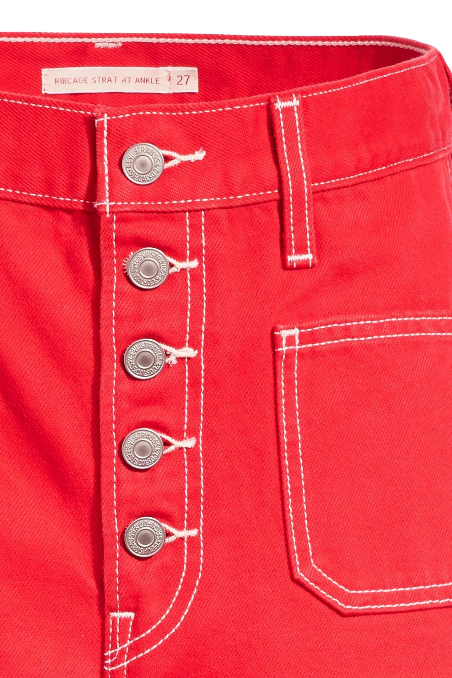 RIBCAGE STRAIGHT PATCH POCKET JEANS 7