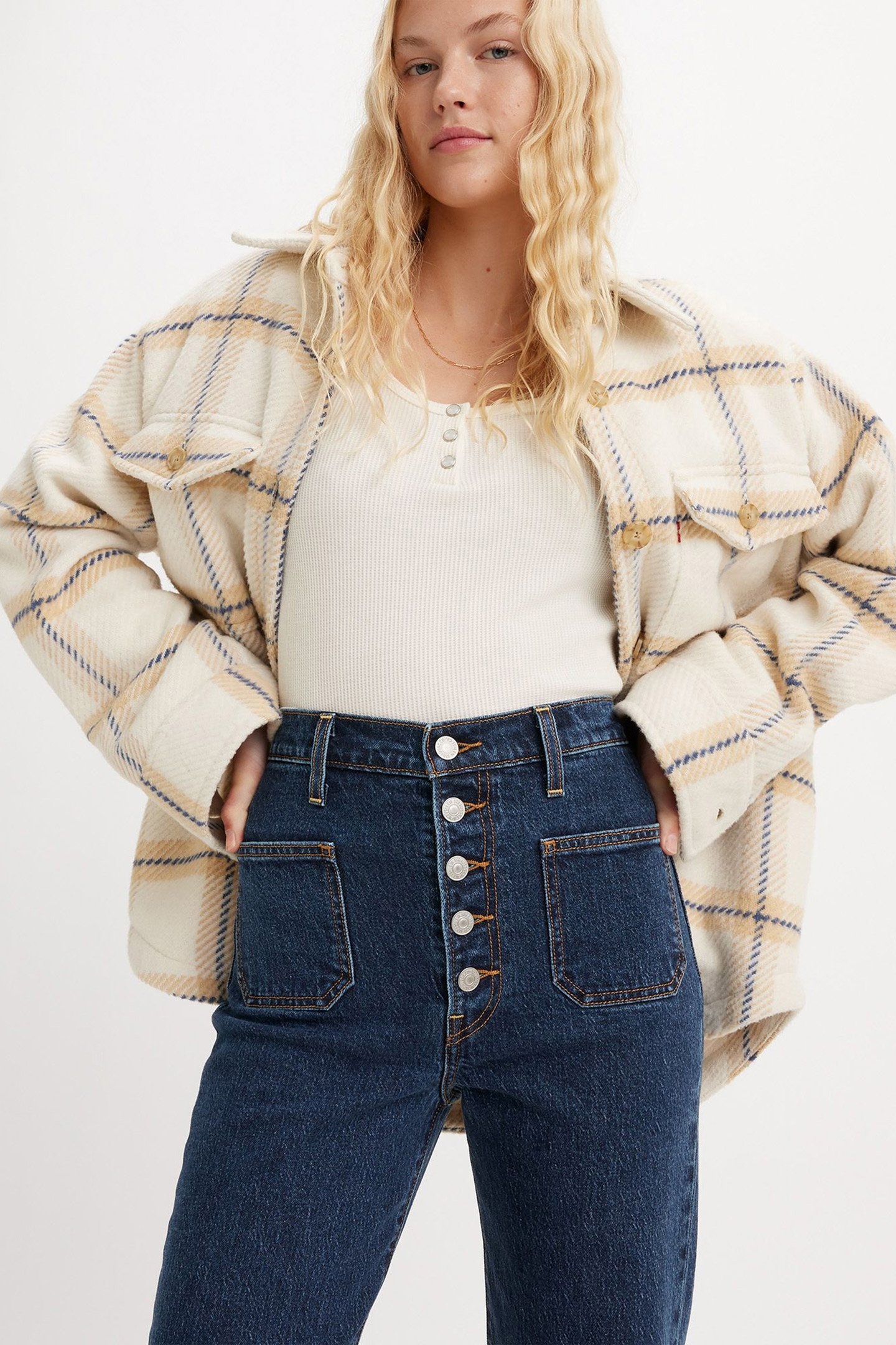 RIBCAGE STRAIGHT PATCH POCKET JEANS 6