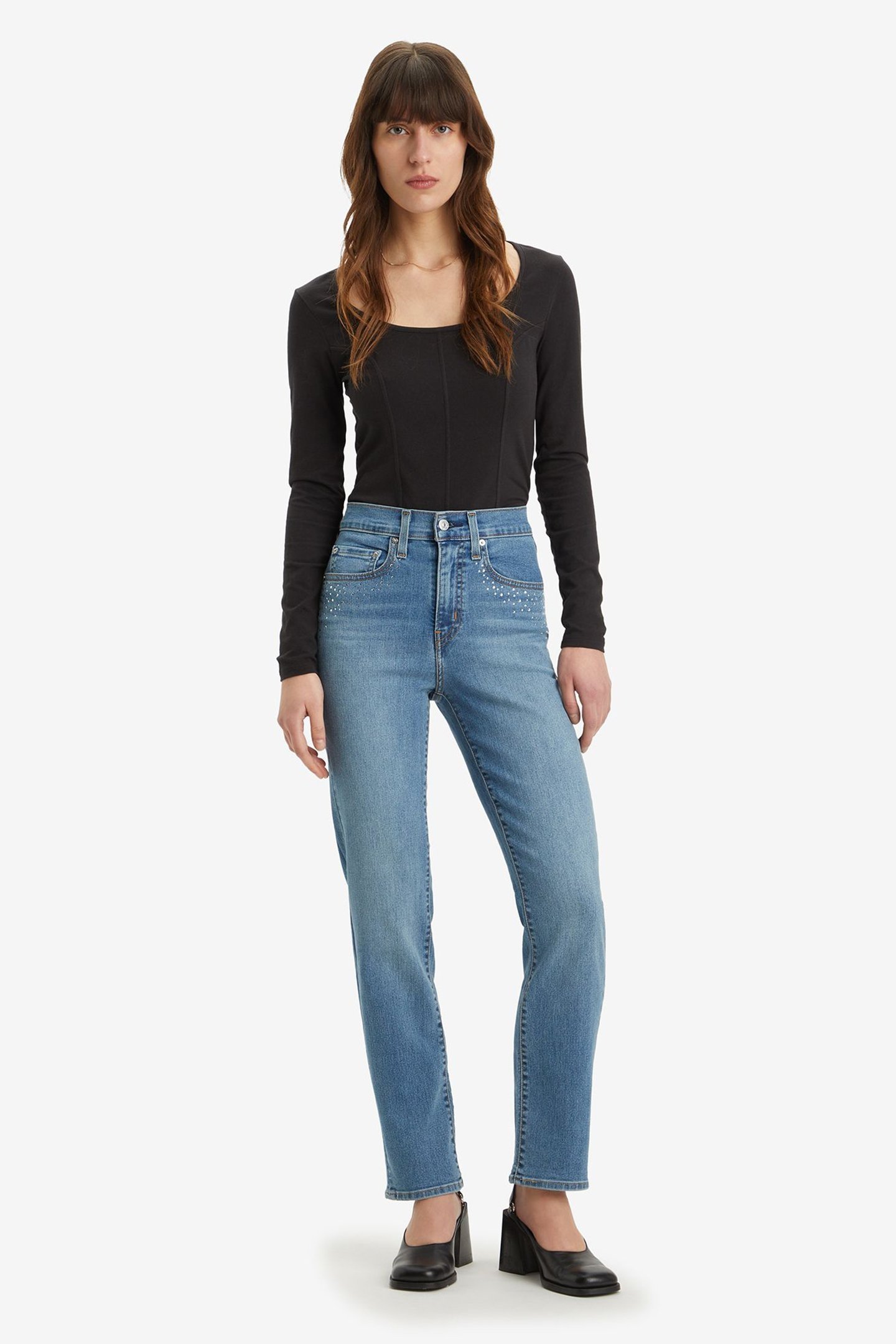 724™ HIGH RISE STRAIGHT JEANS 2