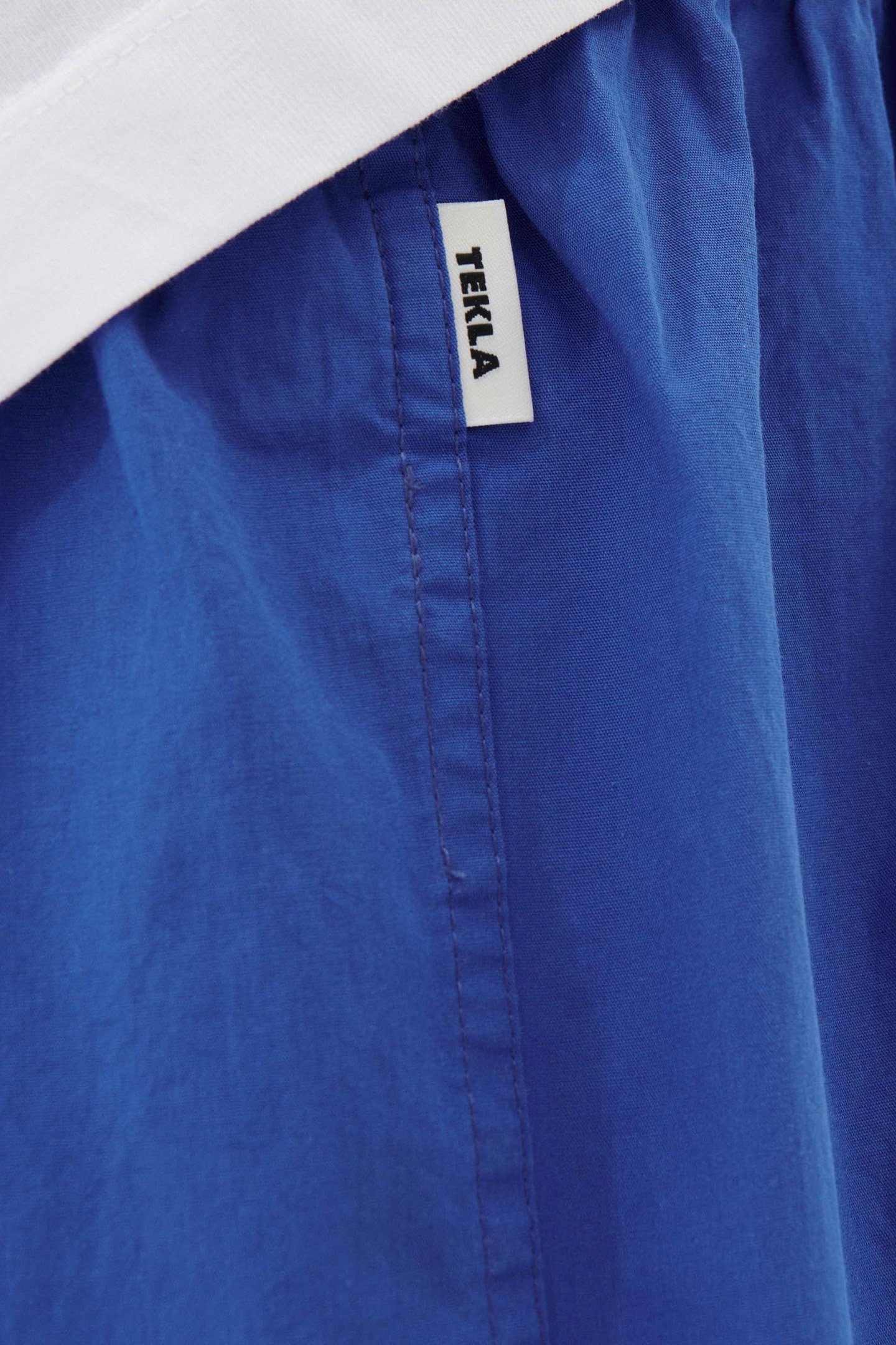 UNISEX POPLIN, PYJAMAS BOXERS ROYAL BLUE 2