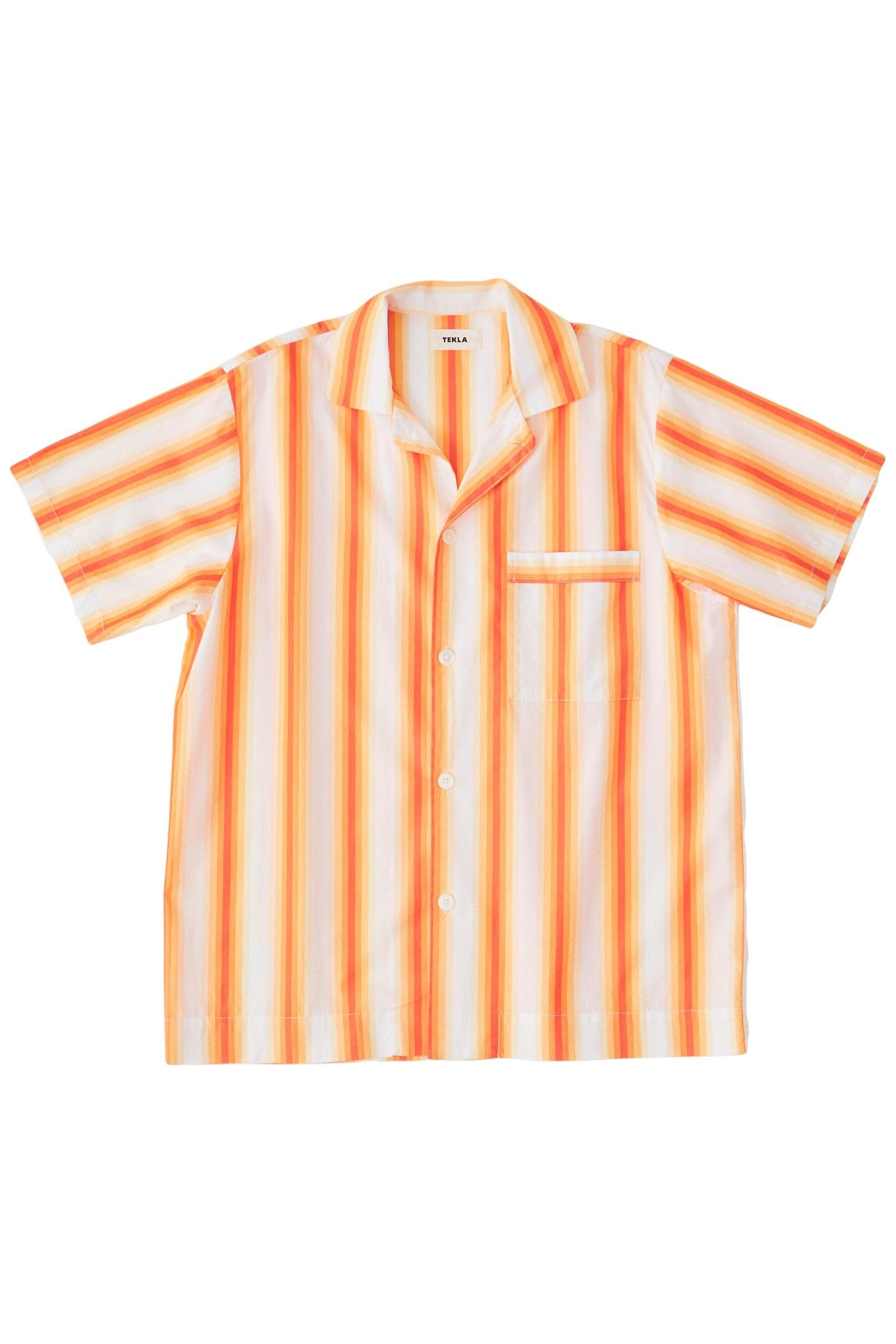 UNISEX POPLIN, SHORT SLEEVE SHIRT ORANGE MARQUEE 3