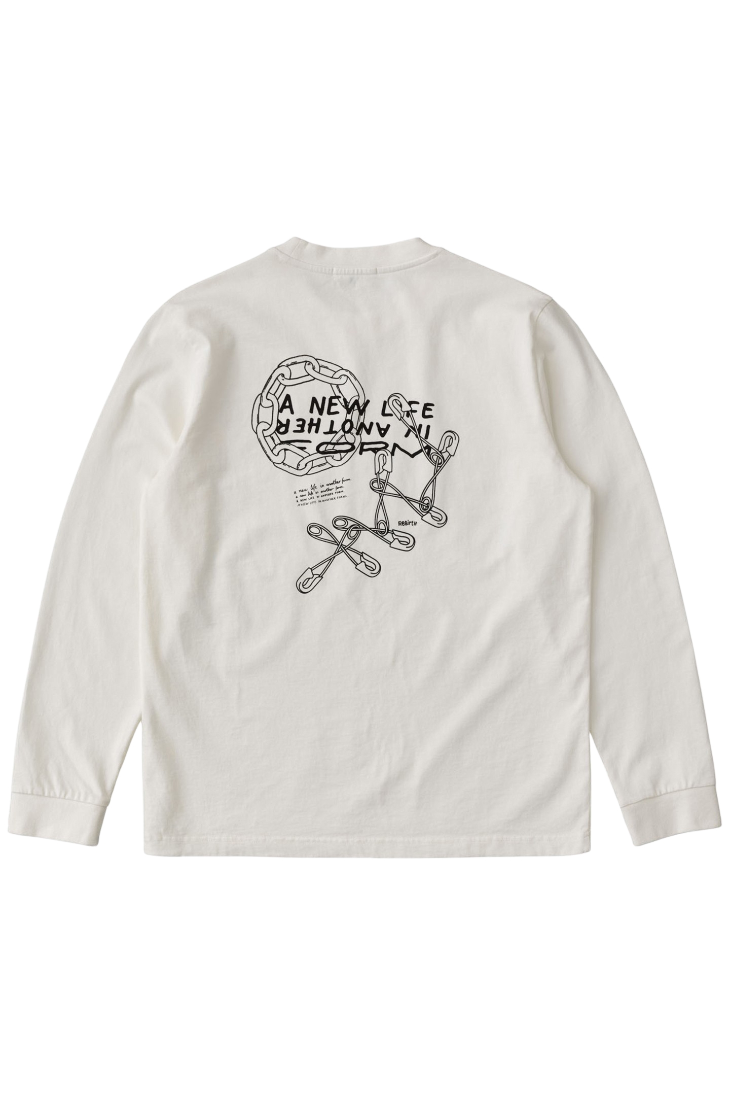 LONG SLEEVE PRINTED REBIRTH CHALK WHITE 4