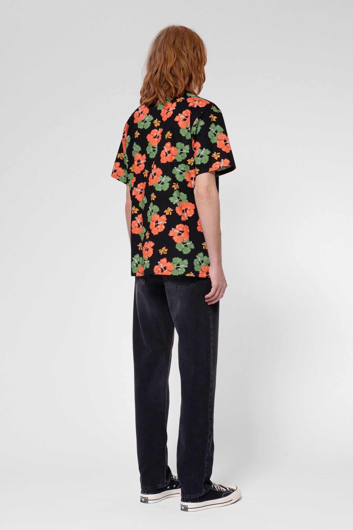 ARVID FLOWER HAWAII SHIRT BLACK 2