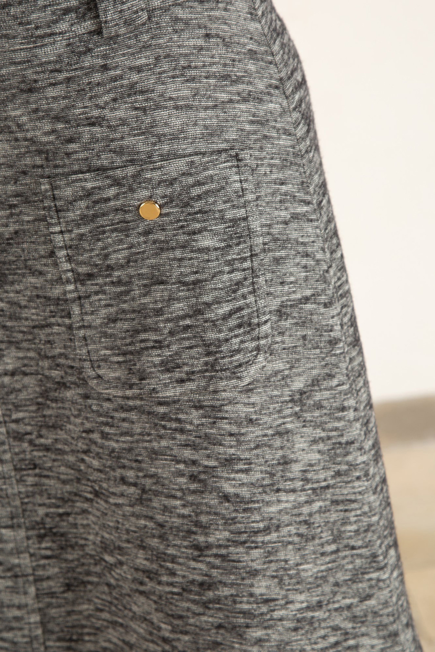 SHAPED SKIRT BLACK MELANGE 5