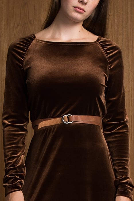 DRESS VELVET/CHOCOLATE BROWN 5