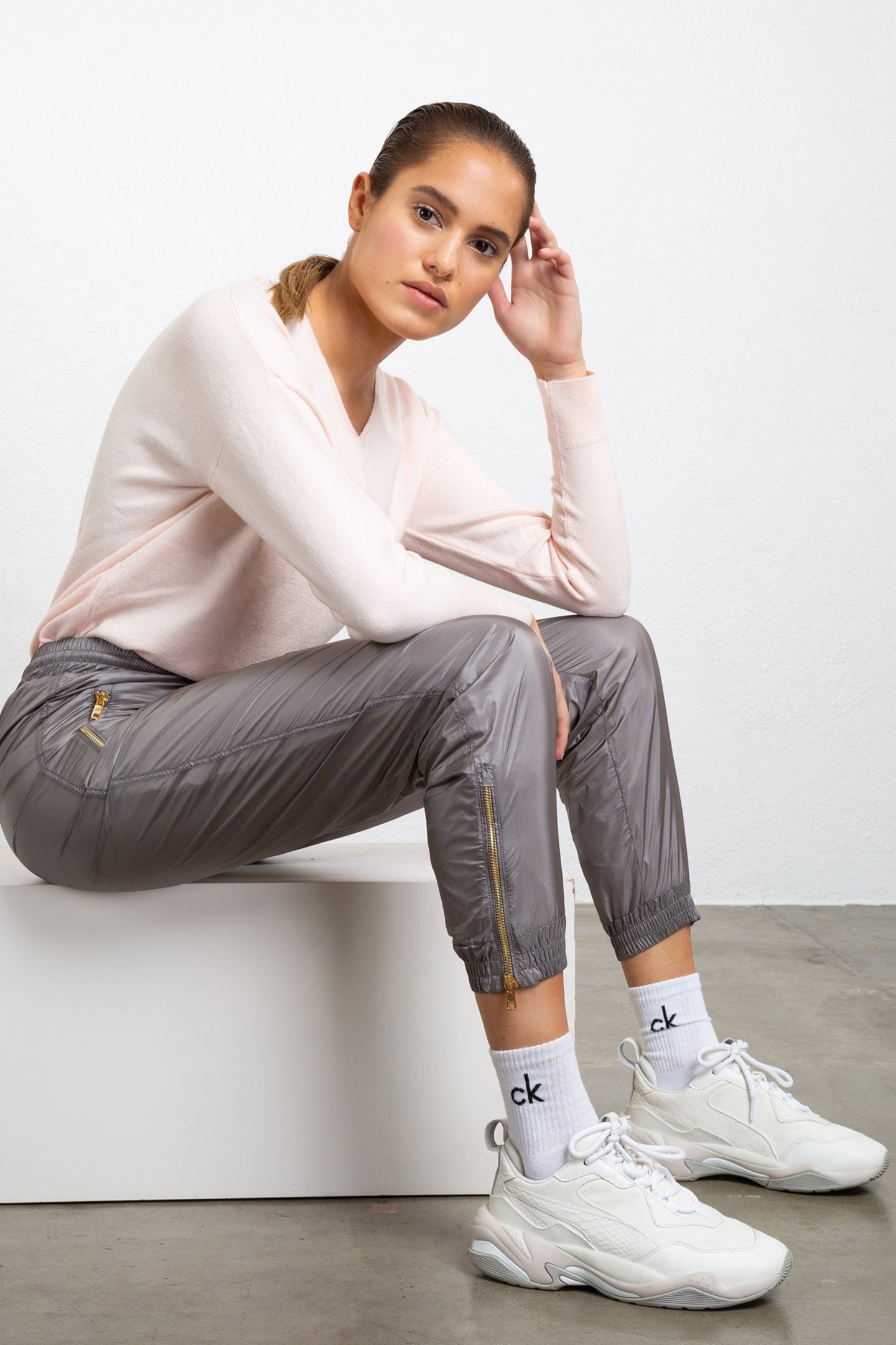 PANTS NYLON TRAINER MIRAGE GREY 4