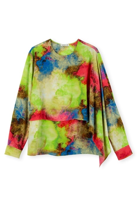 TOP COWL MODERN PALE KHAKI/HYACINT PINK 3