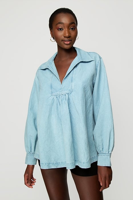 BLOUSE ANORAK ULTRA LIGHT DENIM 1