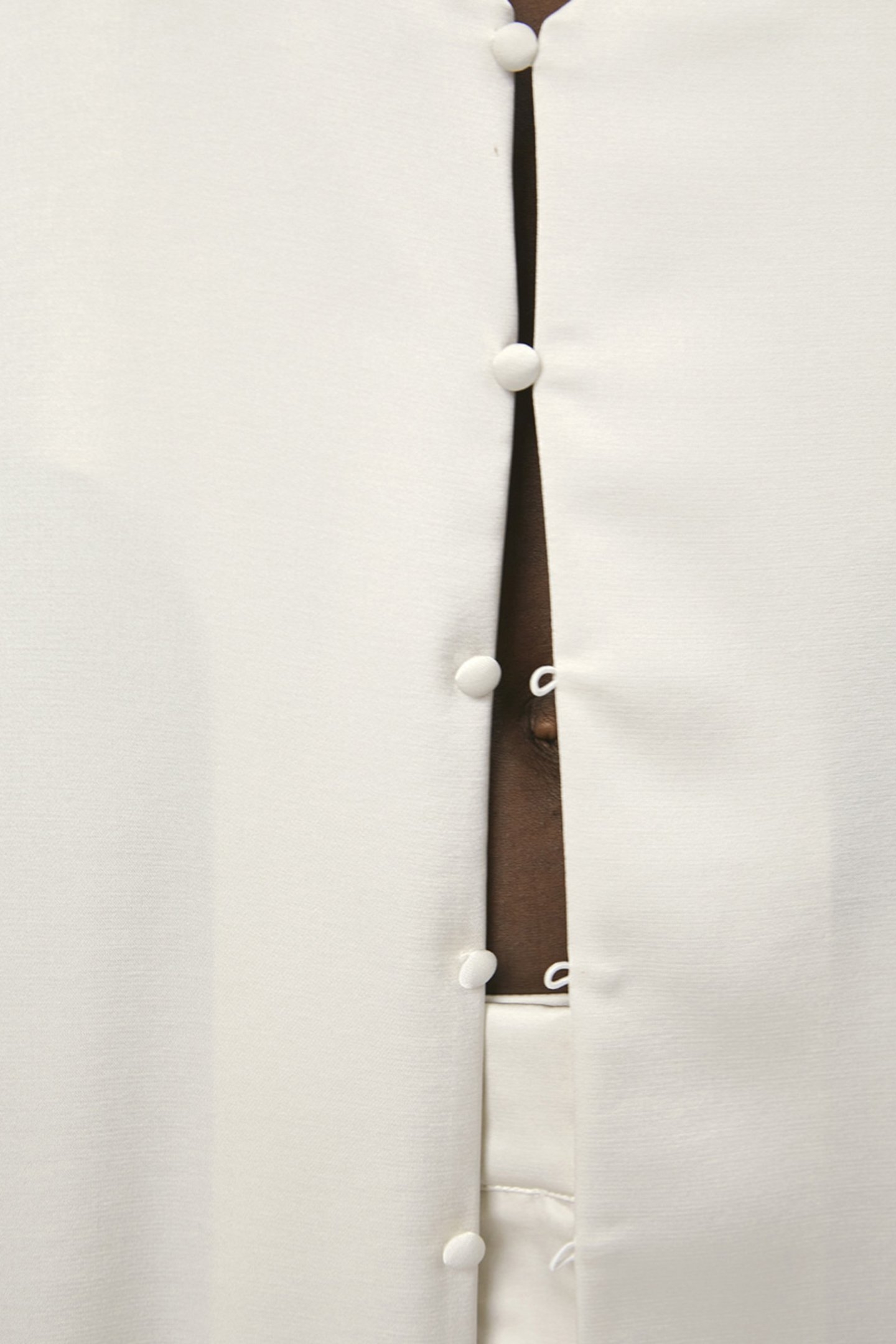 LOAN SATIN DRESS BUTTER CREAM 7