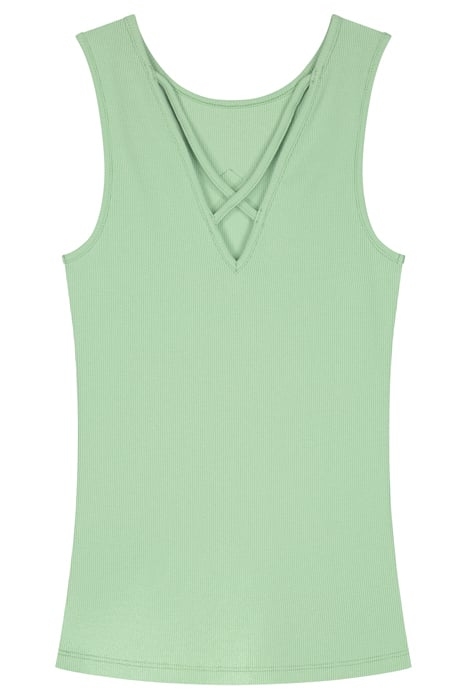 BELLA BACK RIB TOP MINT 2