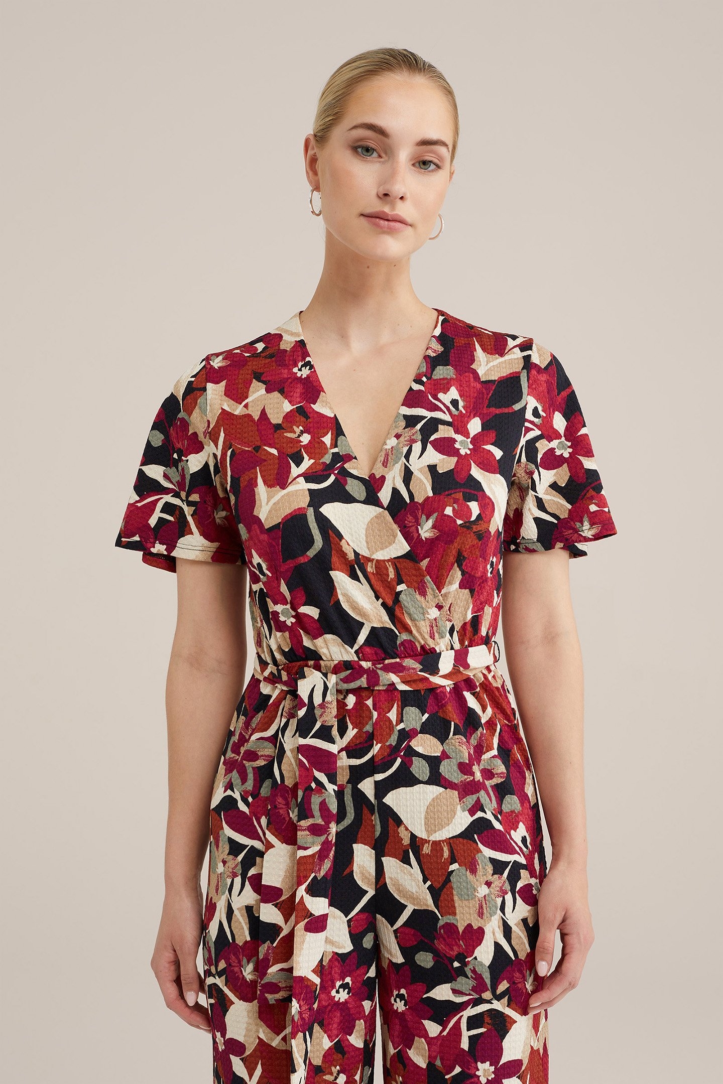 JUMPSUIT BURGUNDY RED 5