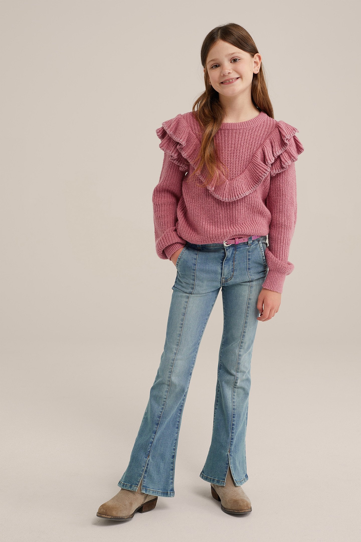 KNITTED PULLOVER PINK 2