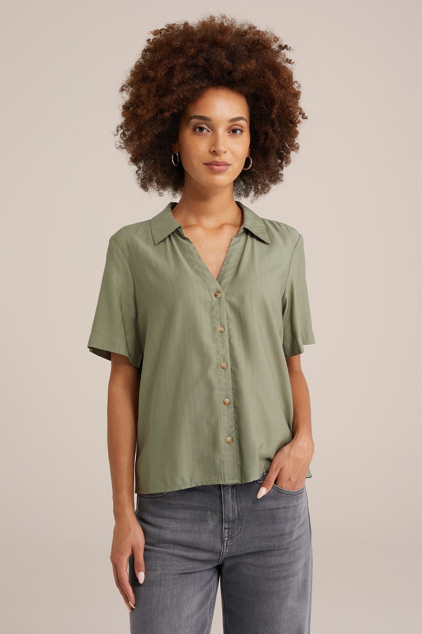 BLOUSE OLIVE GREEN 1
