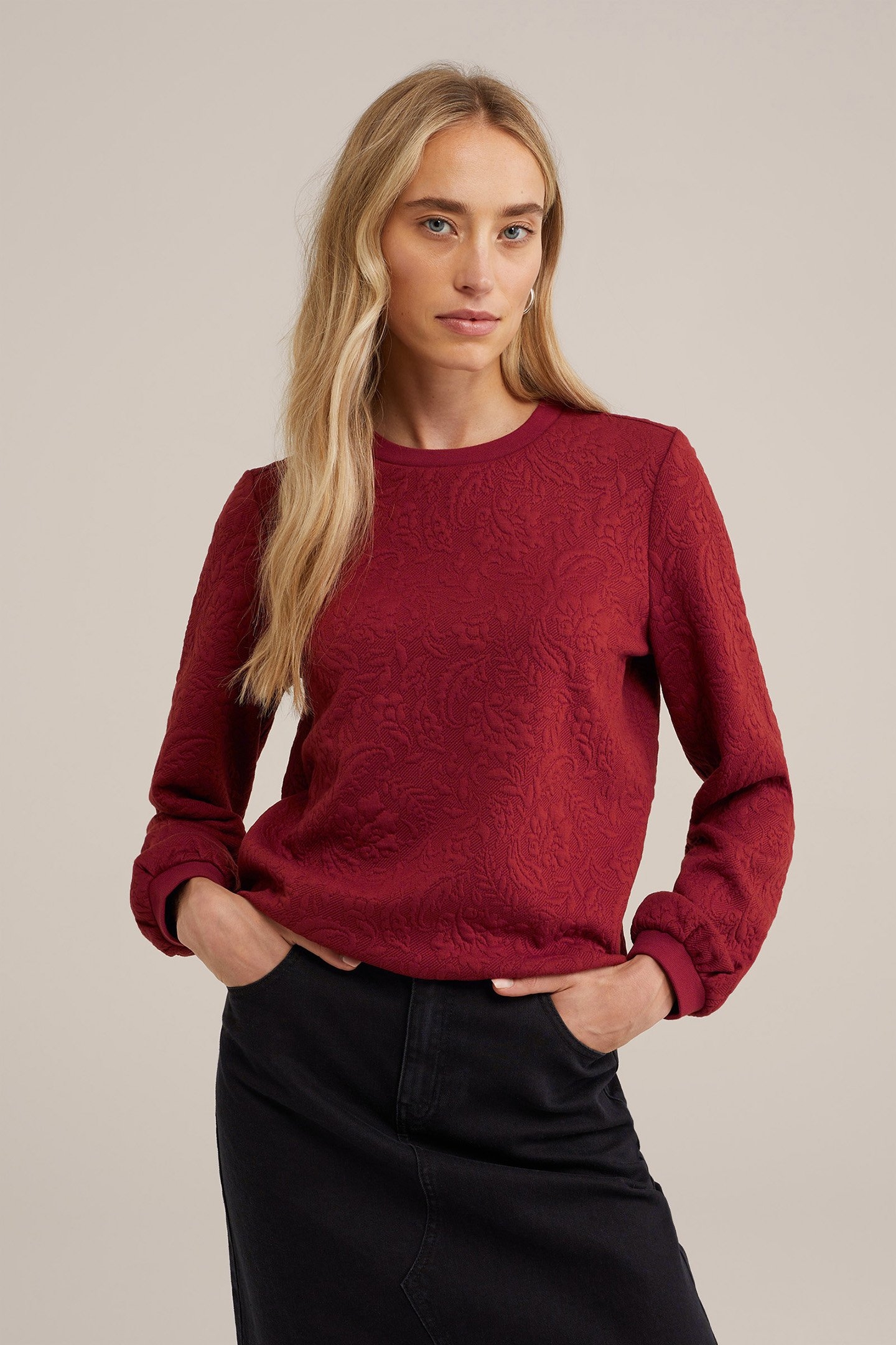 SWEATER VINTAGE RED 1