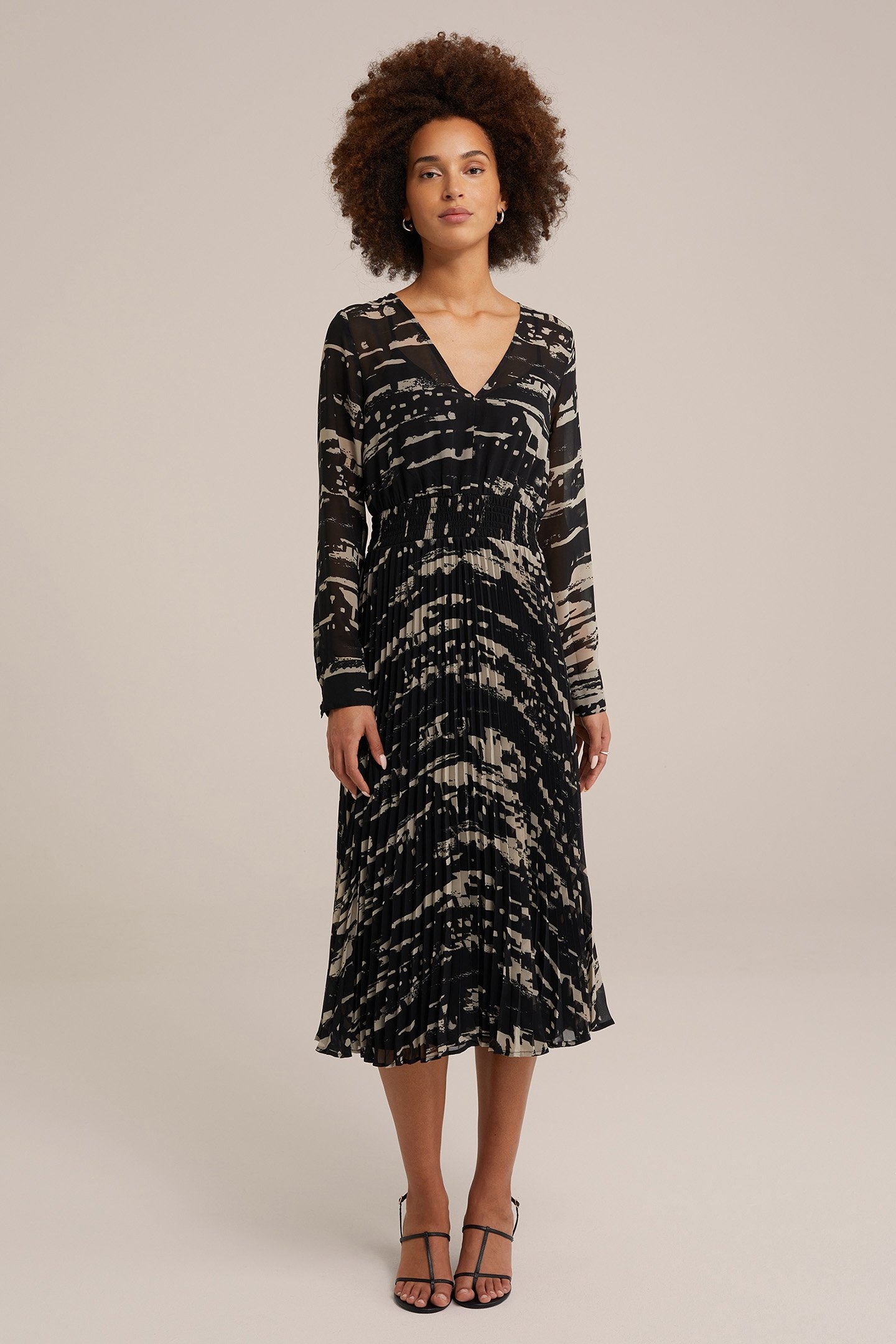 DRESS MID LENGTH BLACK 1