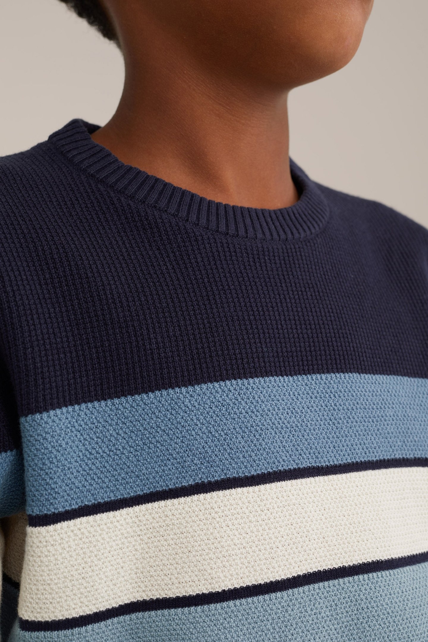 KNITTED PULLOVER DARK BLUE 5