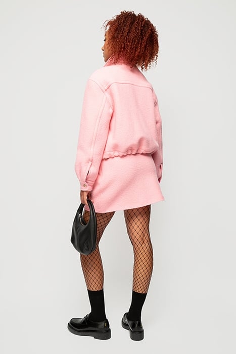SKIRT CURL WOOL MINI BARRE PINK 3