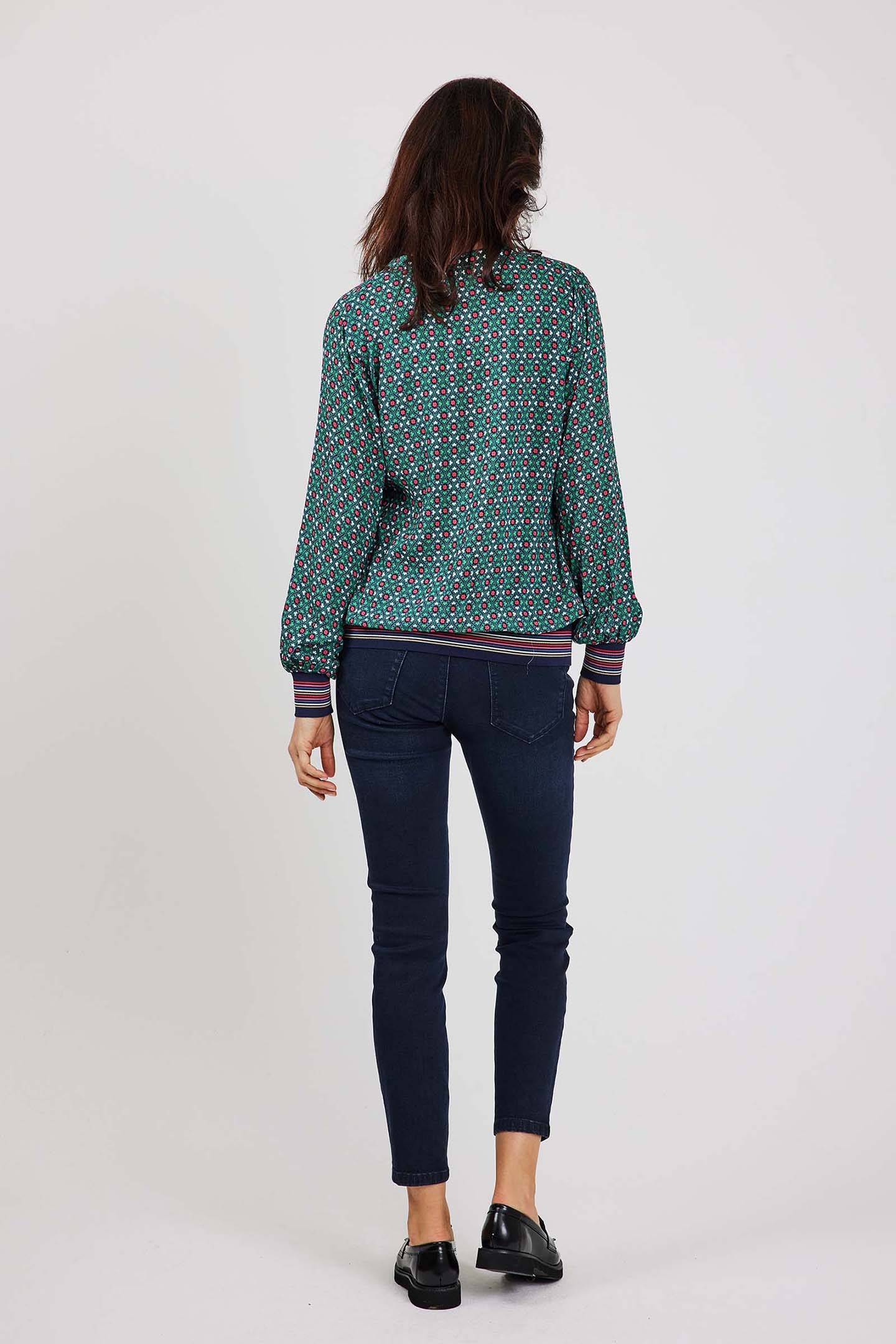 TOP PROGRESS MEDITERRANEA GREEN WITH TILE PRINT 3