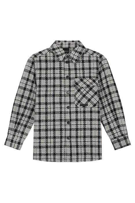 SQUARED OVERSHIRT GREY CHECK 1