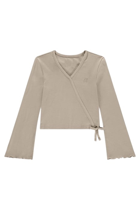 LETTUCE V-NECK NUT BEIGE 1