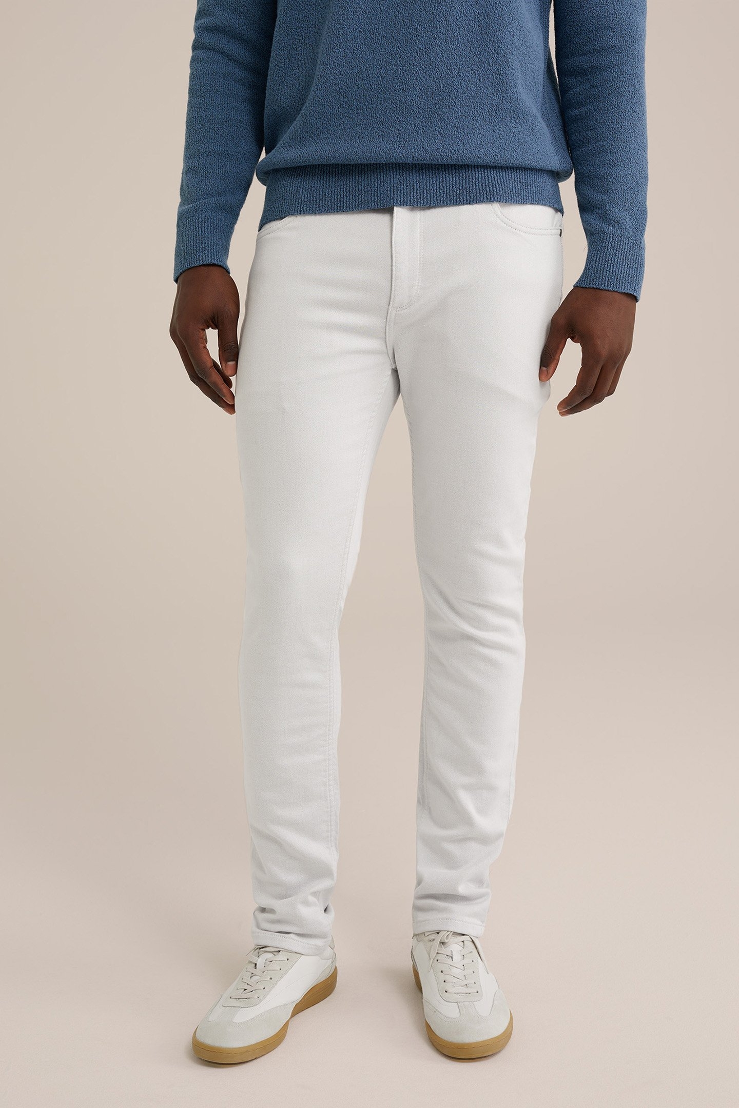 5-POCKET MID WAIST LIGHT GREY 1