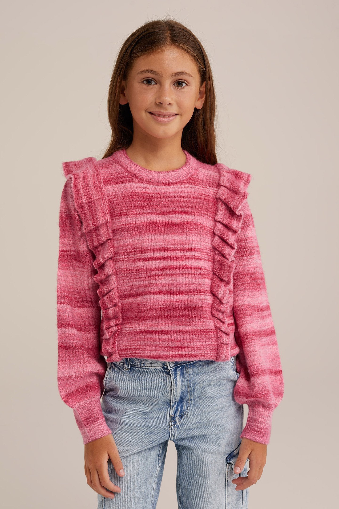 KNITTED PULLOVER PINK 1