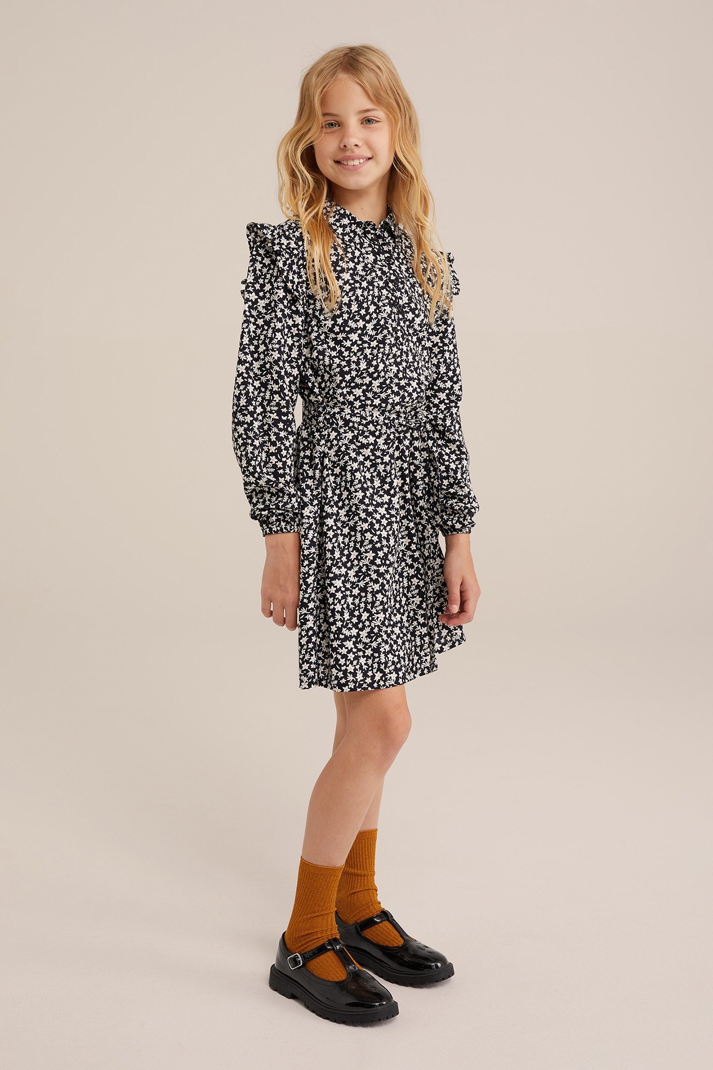 DRESS MID LENGTH BLACK 2