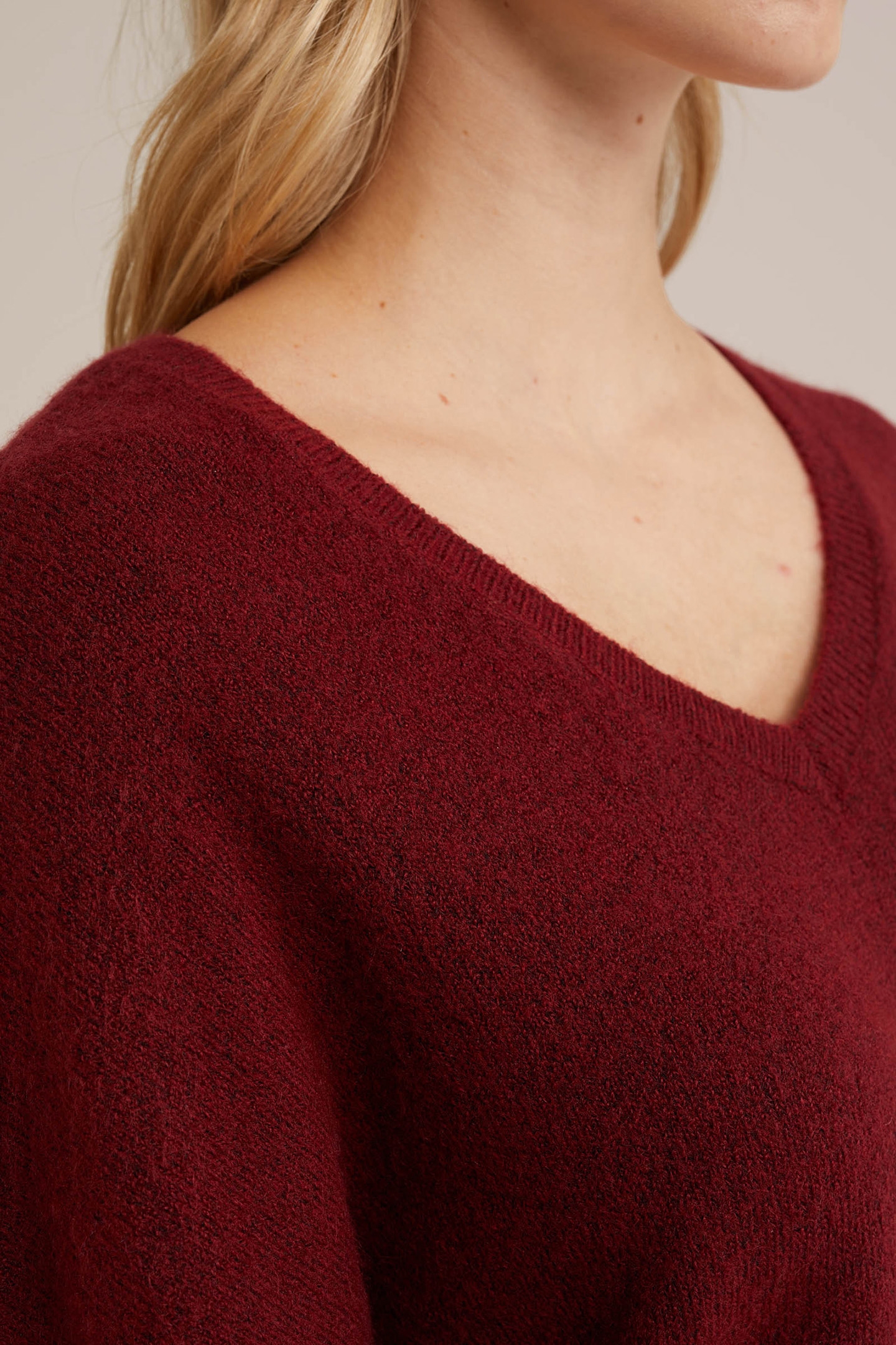 KNITTED PULLOVER FIRE RED 5