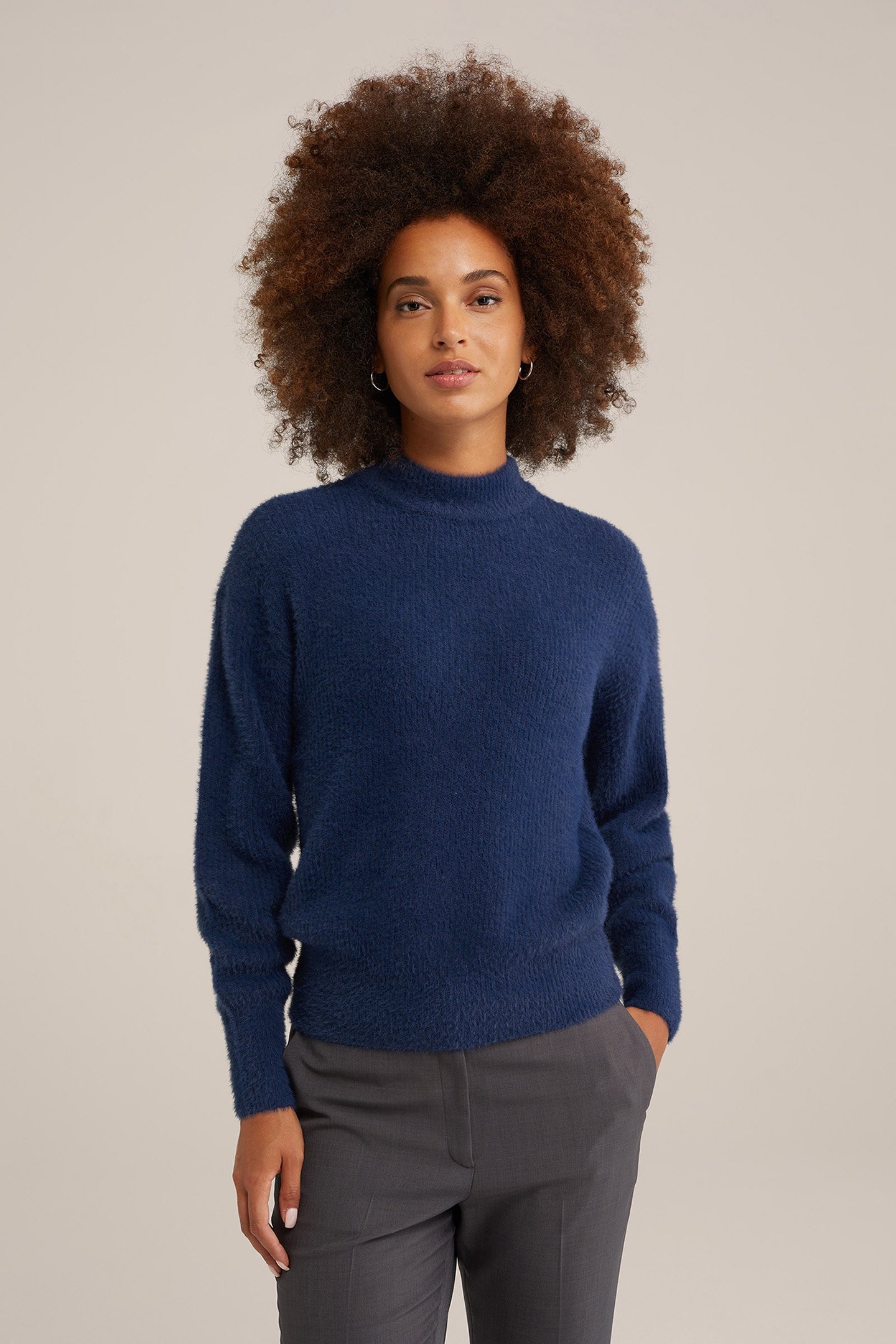 KNITTED PULLOVER BLUE 1