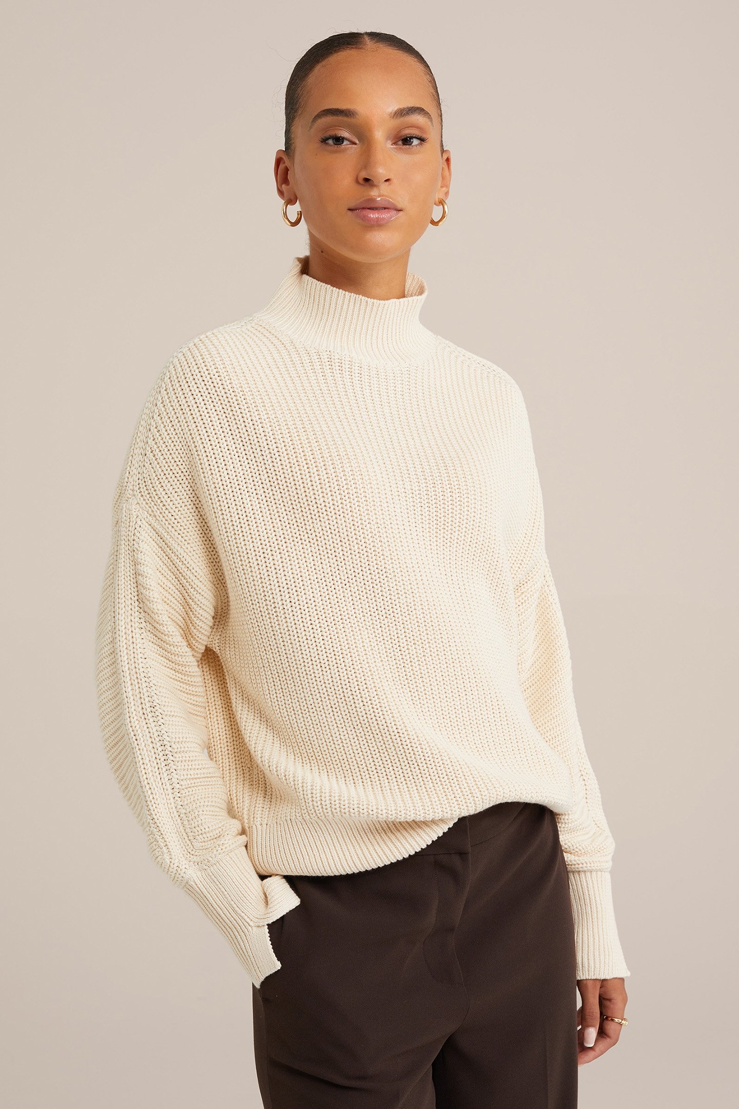 KNITTED PULLOVER WHITE 1